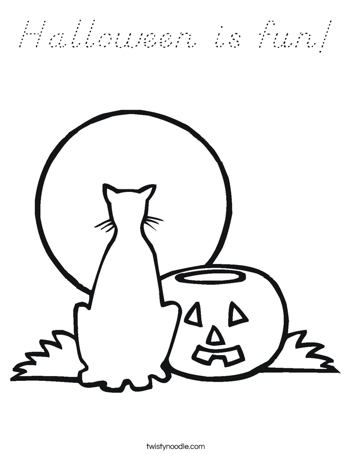 Halloween is fun! Coloring Page