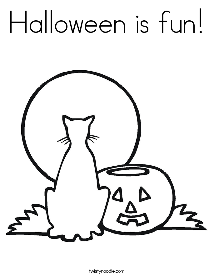 Halloween is fun! Coloring Page