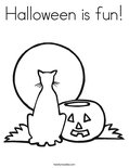 Halloween is fun! Coloring Page