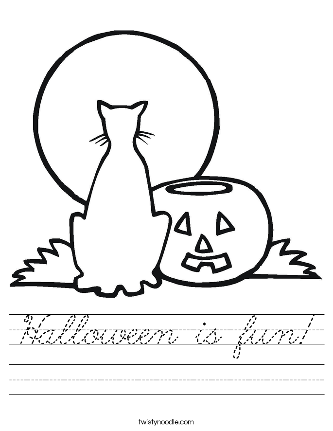 Halloween is fun! Worksheet