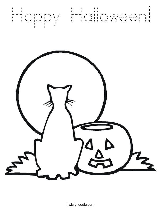 Happy Halloween! Coloring Page