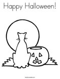 Happy Halloween! Coloring Page