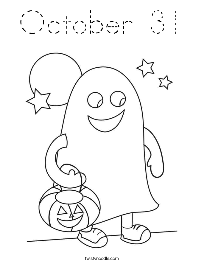October 31 Coloring Page