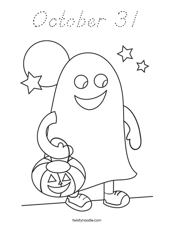 October 31 Coloring Page