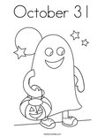 October 31Coloring Page