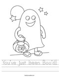 You've just been Boo'd! Worksheet