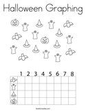 Halloween Graphing Coloring Page