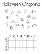 Halloween Graphing Coloring Page