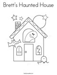 Brett's Haunted House Coloring Page