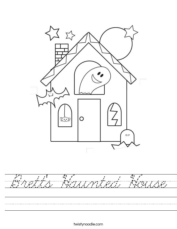 Brett's Haunted House Worksheet