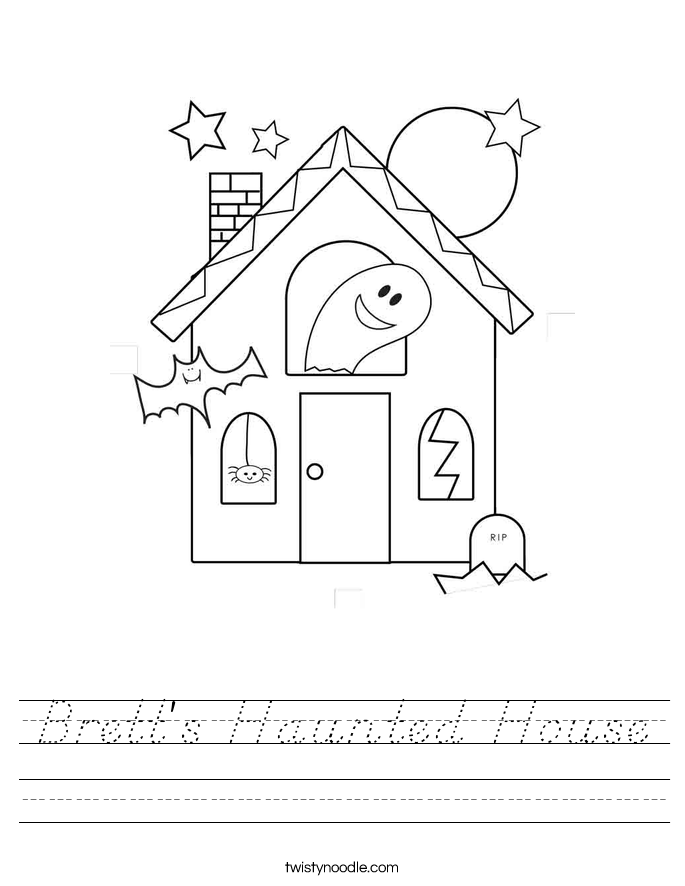 Brett's Haunted House Worksheet