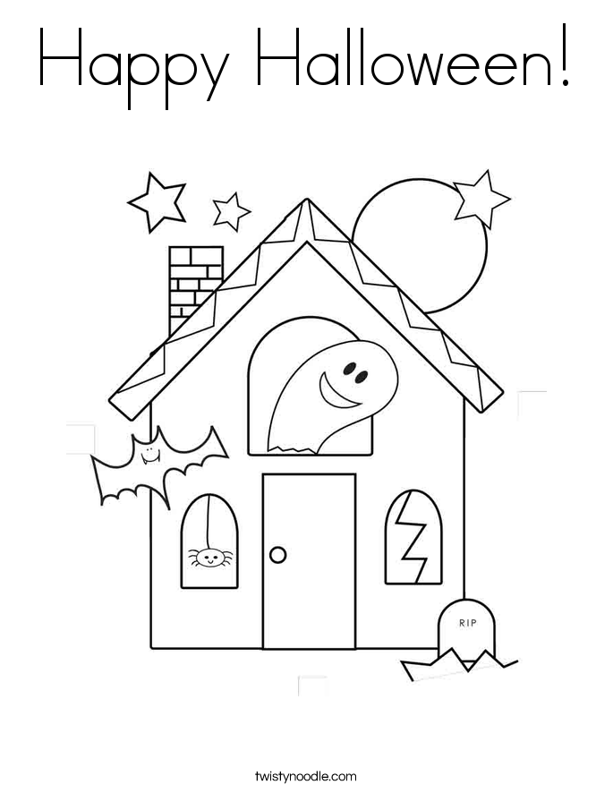 Happy Halloween! Coloring Page