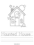 Haunted House  Worksheet
