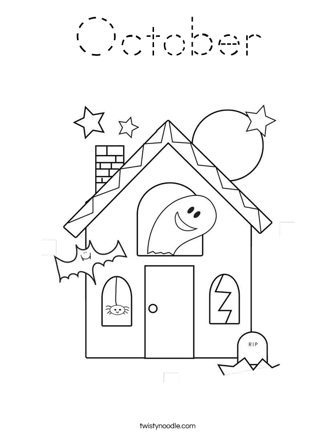 October Coloring Page