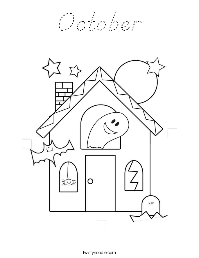 October Coloring Page