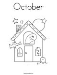 October Coloring Page