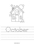 October Worksheet