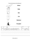 Halloween Fun! Worksheet