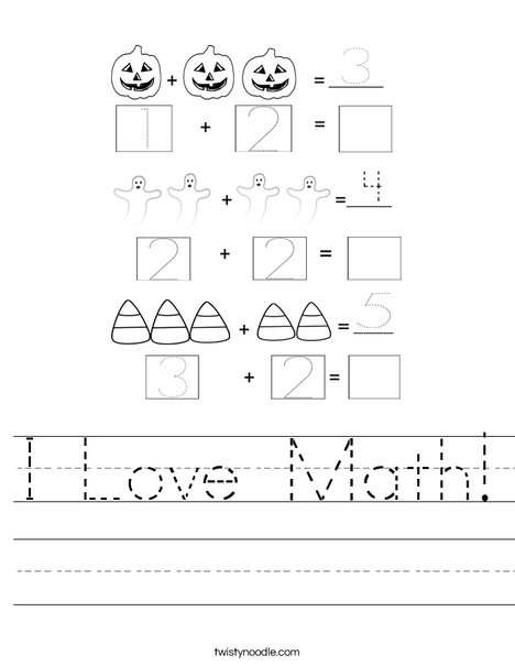 Halloween Math Worksheet