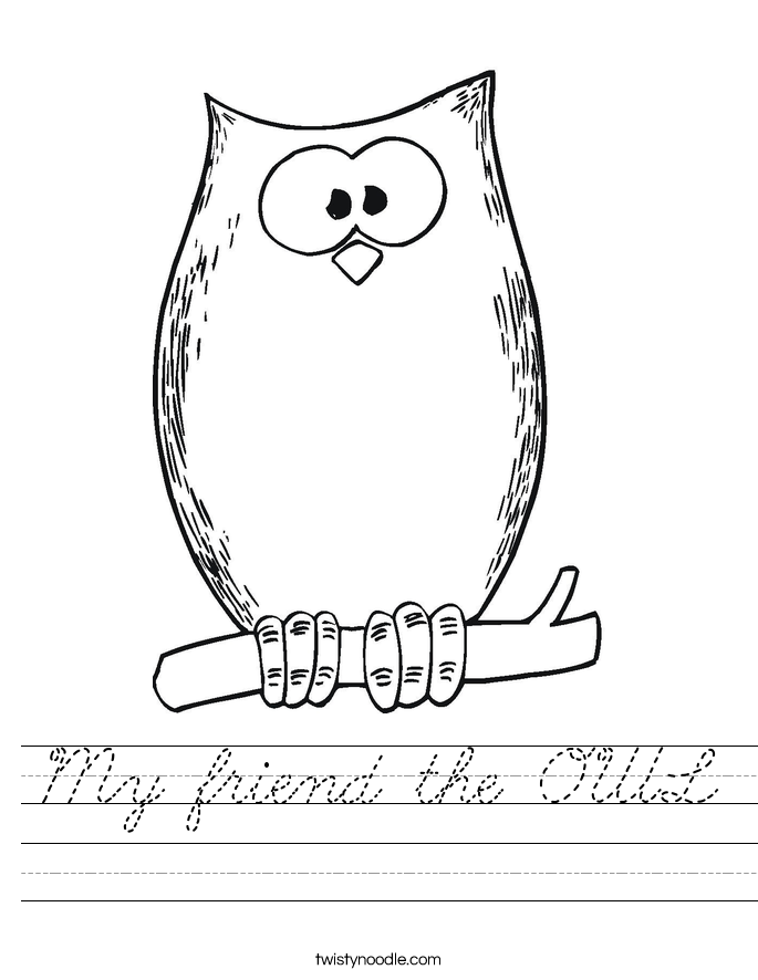 My friend the OWL Worksheet