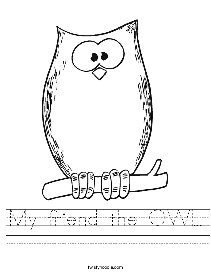 My friend the OWL Worksheet