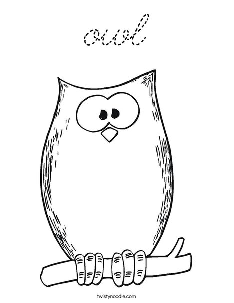 Halloween Owl Coloring Page