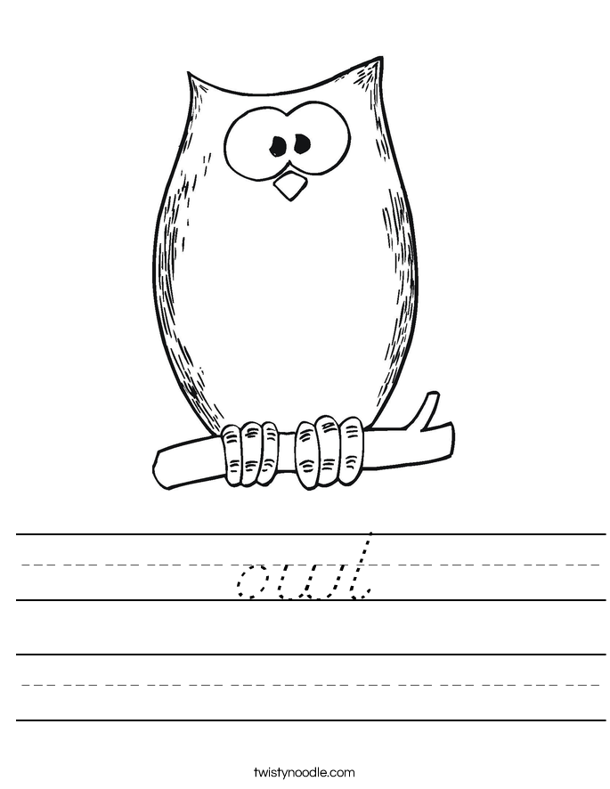 owl Worksheet