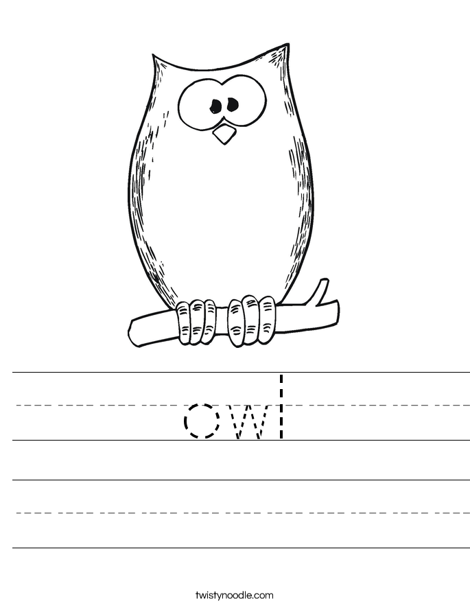 owl Worksheet