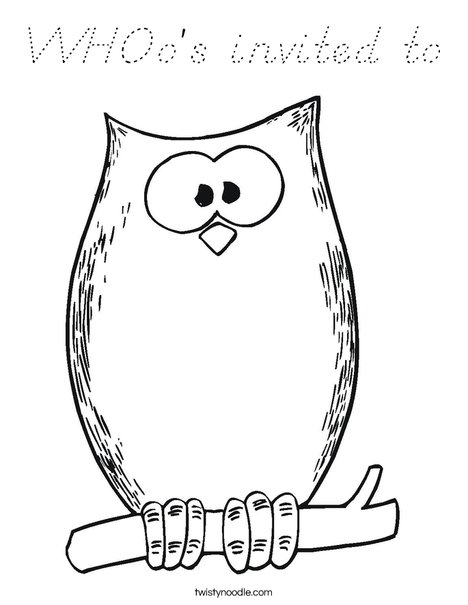 Halloween Owl Coloring Page