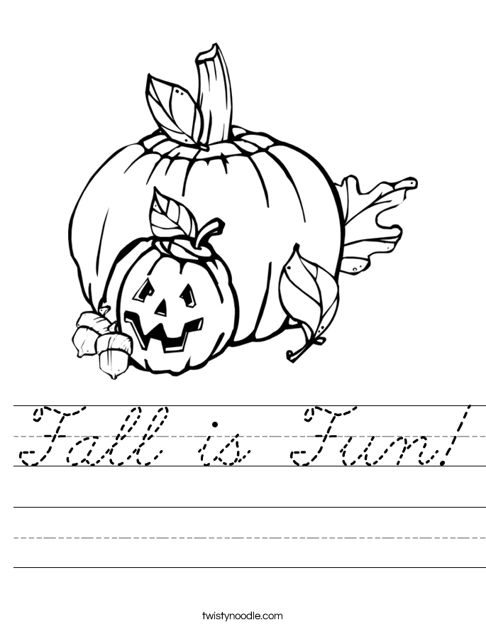 Fall is Fun! Worksheet