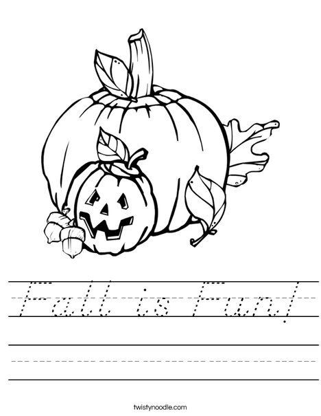 Halloween Pumpkins Worksheet