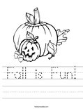 Fall is Fun! Worksheet