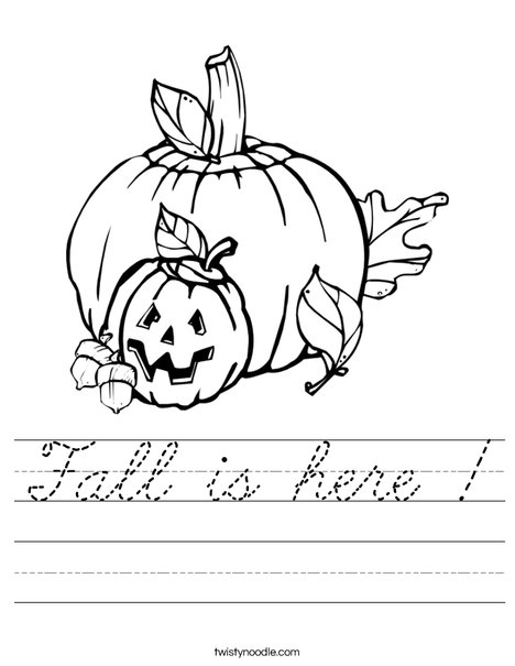 Halloween Pumpkins Worksheet