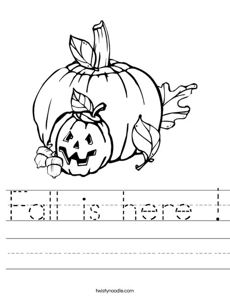 Halloween Pumpkins Worksheet