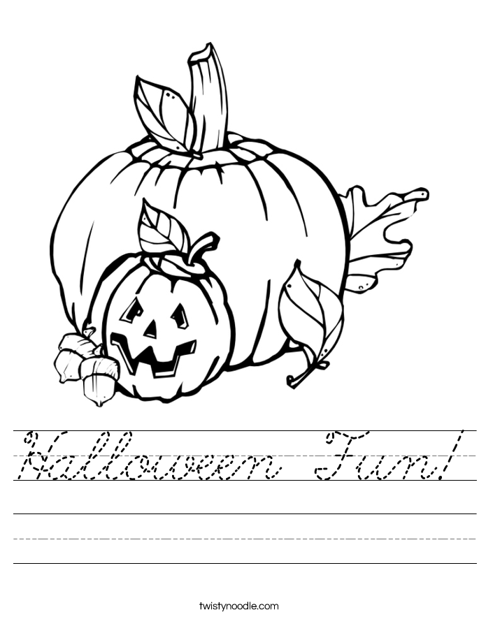 Halloween Fun! Worksheet