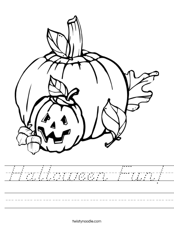 Halloween Fun! Worksheet