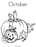 October Coloring Page