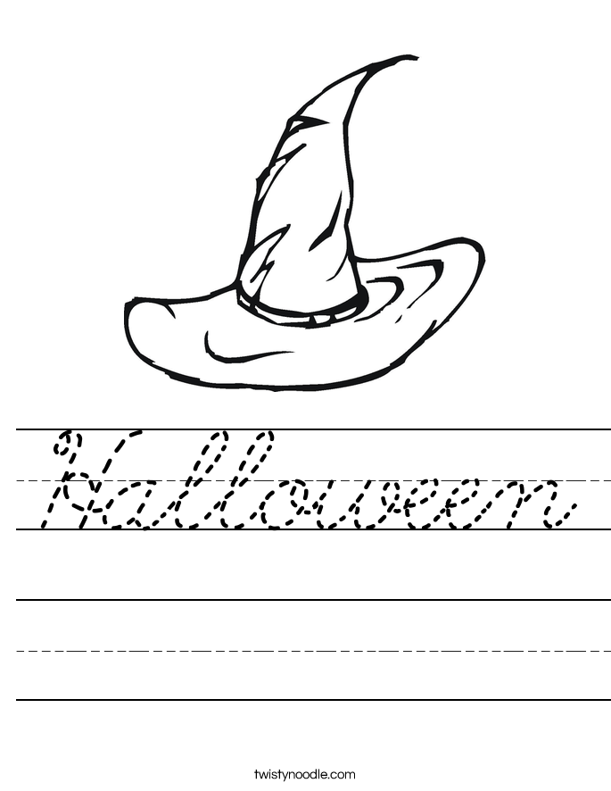 Halloween Worksheet