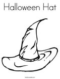 Halloween HatColoring Page