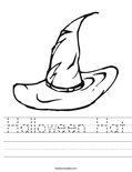 Halloween Hat Worksheet