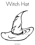 Witch Hat Coloring Page