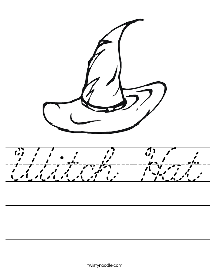 Witch Hat Worksheet