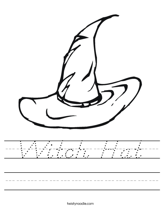 Witch Hat Worksheet