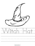 Witch Hat Worksheet