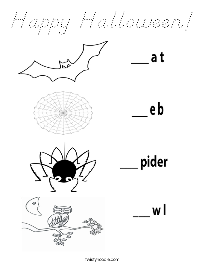 Happy Halloween! Coloring Page