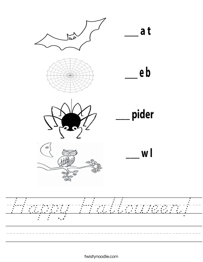 Happy Halloween! Worksheet