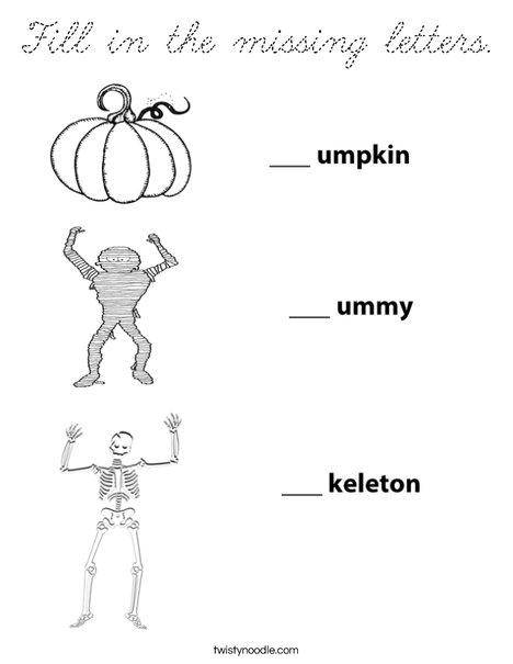 Pumpkin Mummy Skeleton Coloring Page