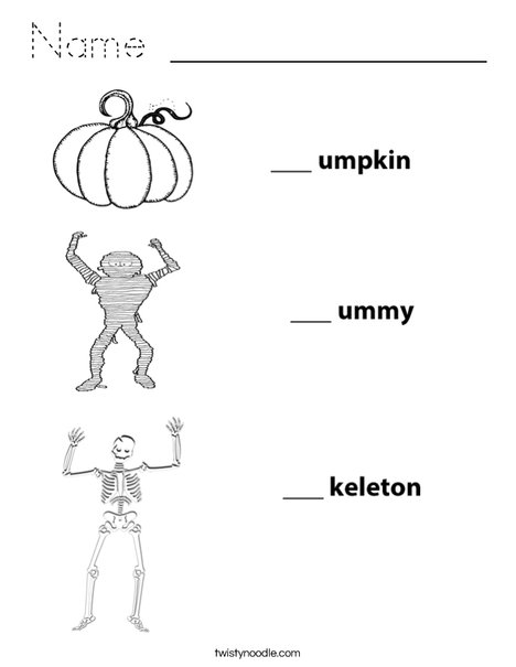 Pumpkin Mummy Skeleton Coloring Page