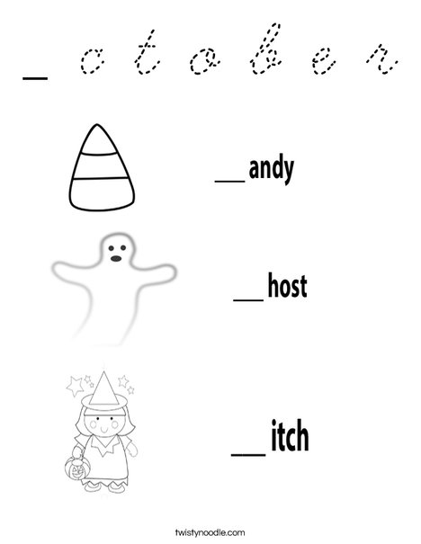 Candy Ghost Witch Coloring Page
