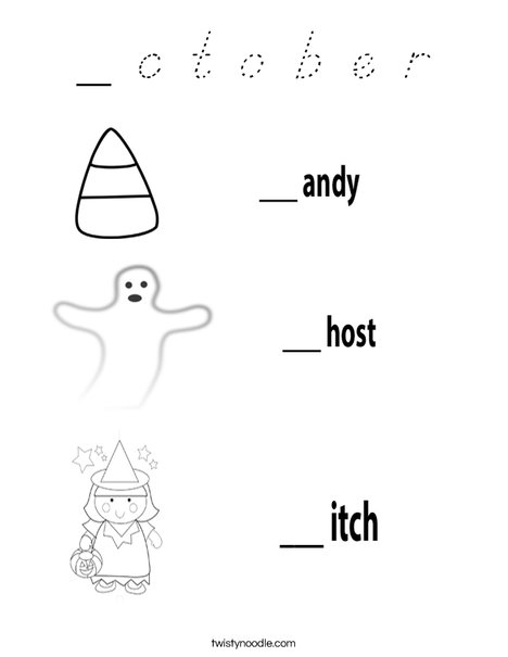 Candy Ghost Witch Coloring Page